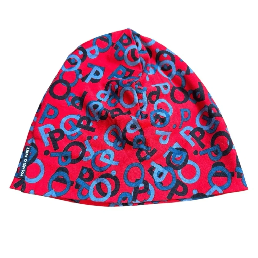 POLARN O. PYRET Sweden All Over Print Beanie Hat Kids 48-50 (US 9mo - 2 yrs)